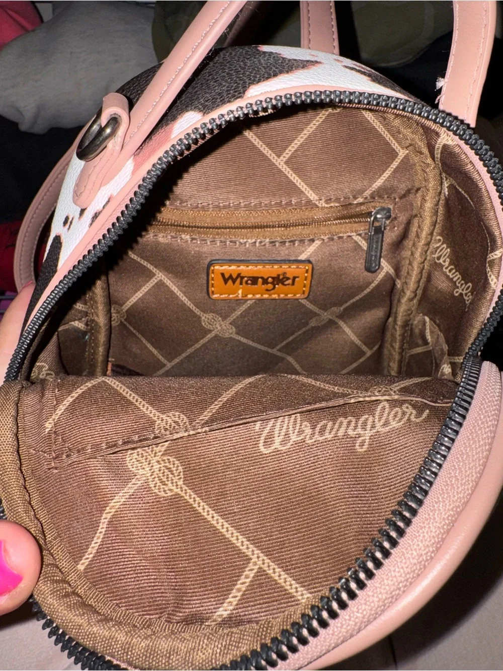 Wrangler Cow Print Mini Back Pack - NEW